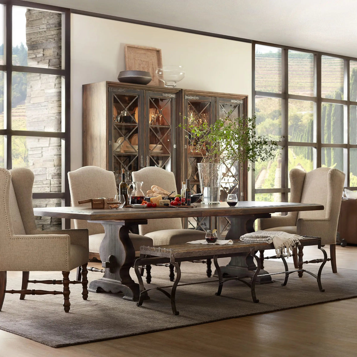 Bandera Trestle Table With Leaves