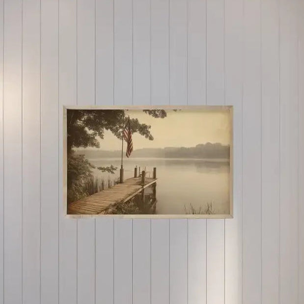 Americana Lake No. 1 Thin Oak Frame