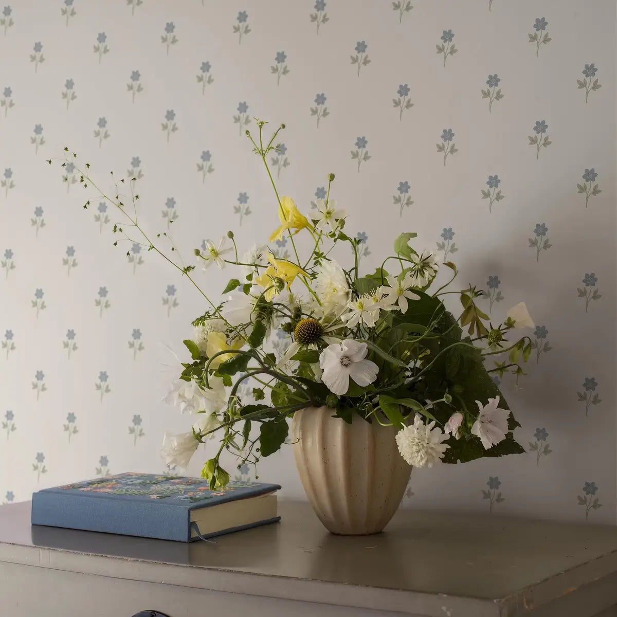 Schumacher Anemone Wallpaper