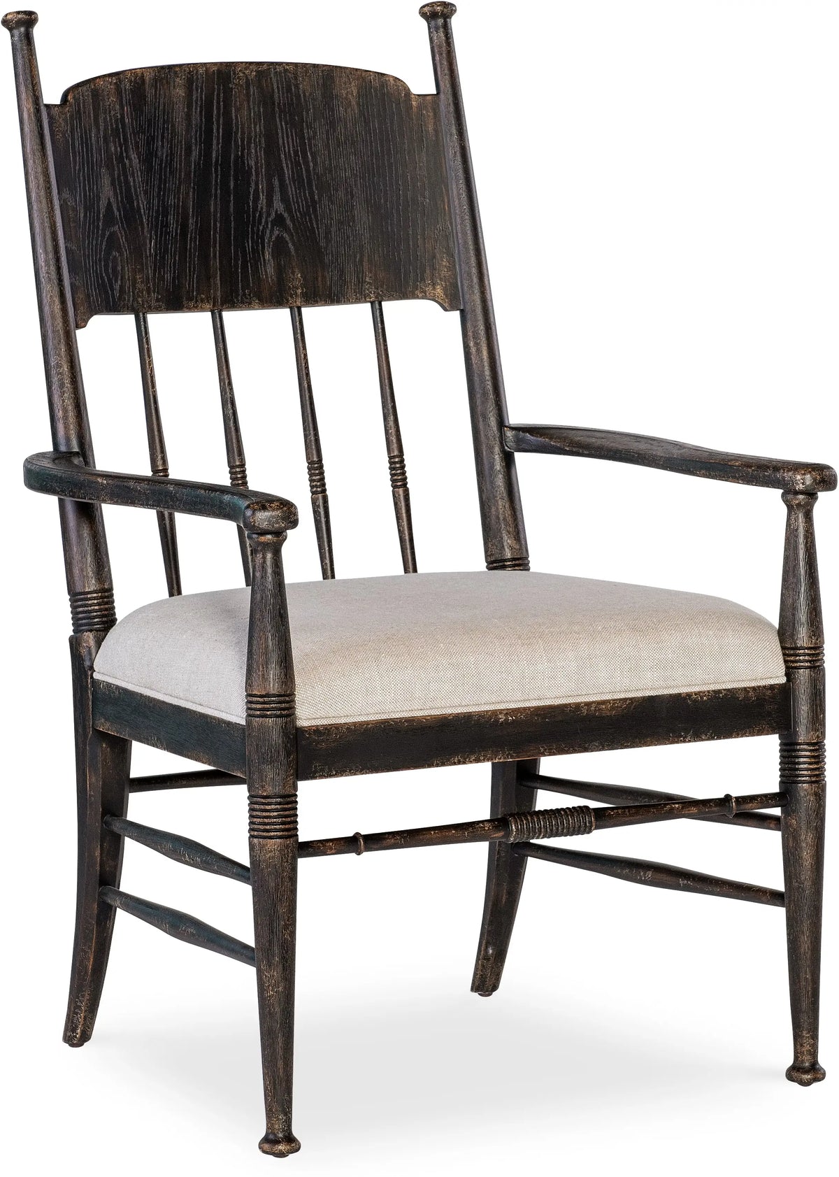 Americana Upholstered Seat Arm Chair