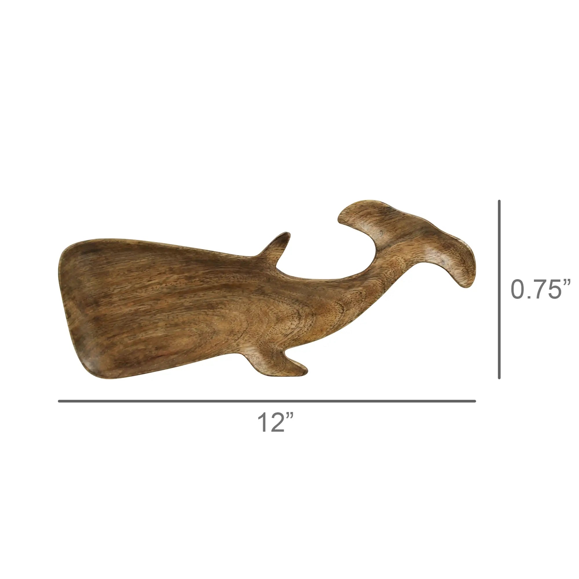 Wood Whale Dish