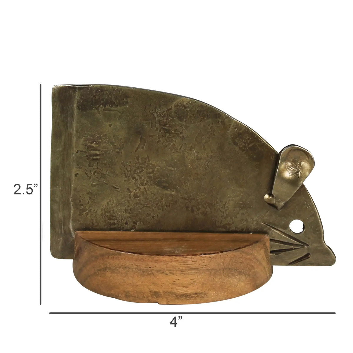Antiqued Gold Mouse Cheese Knife
