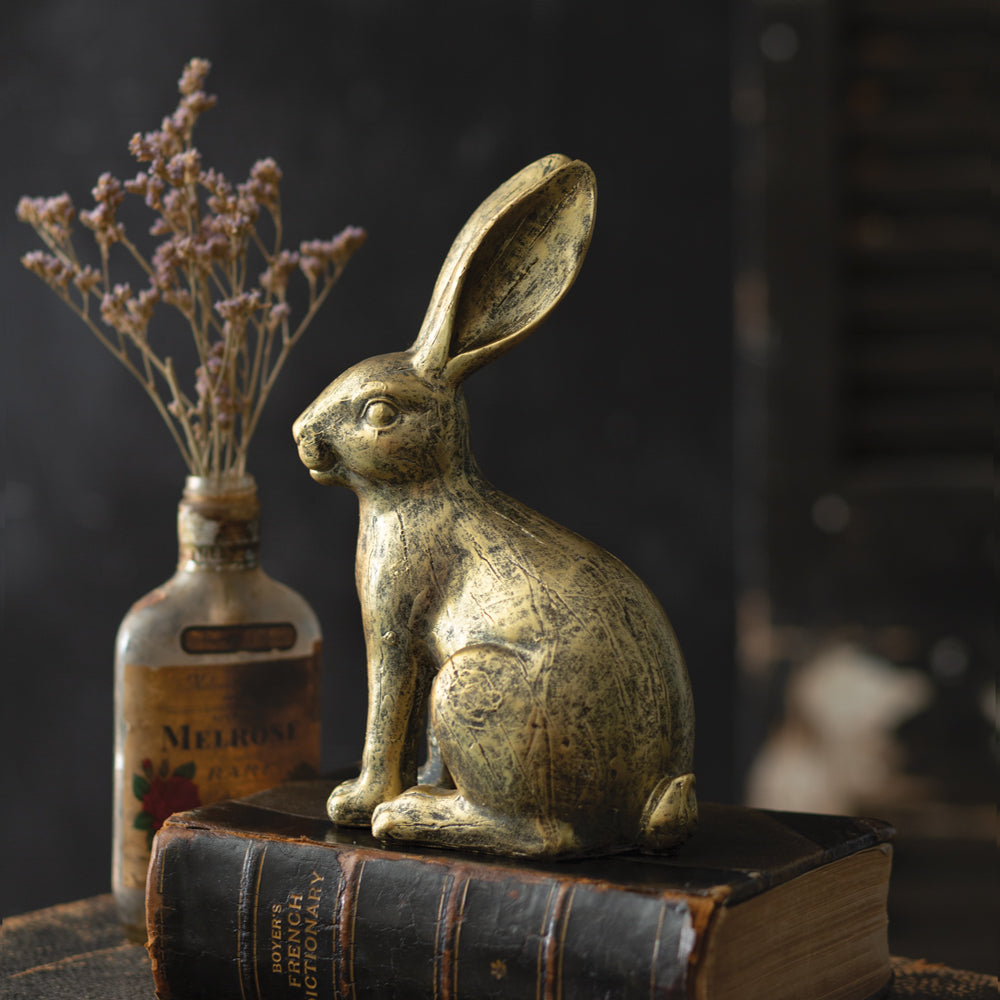 Golden Hare Figurine