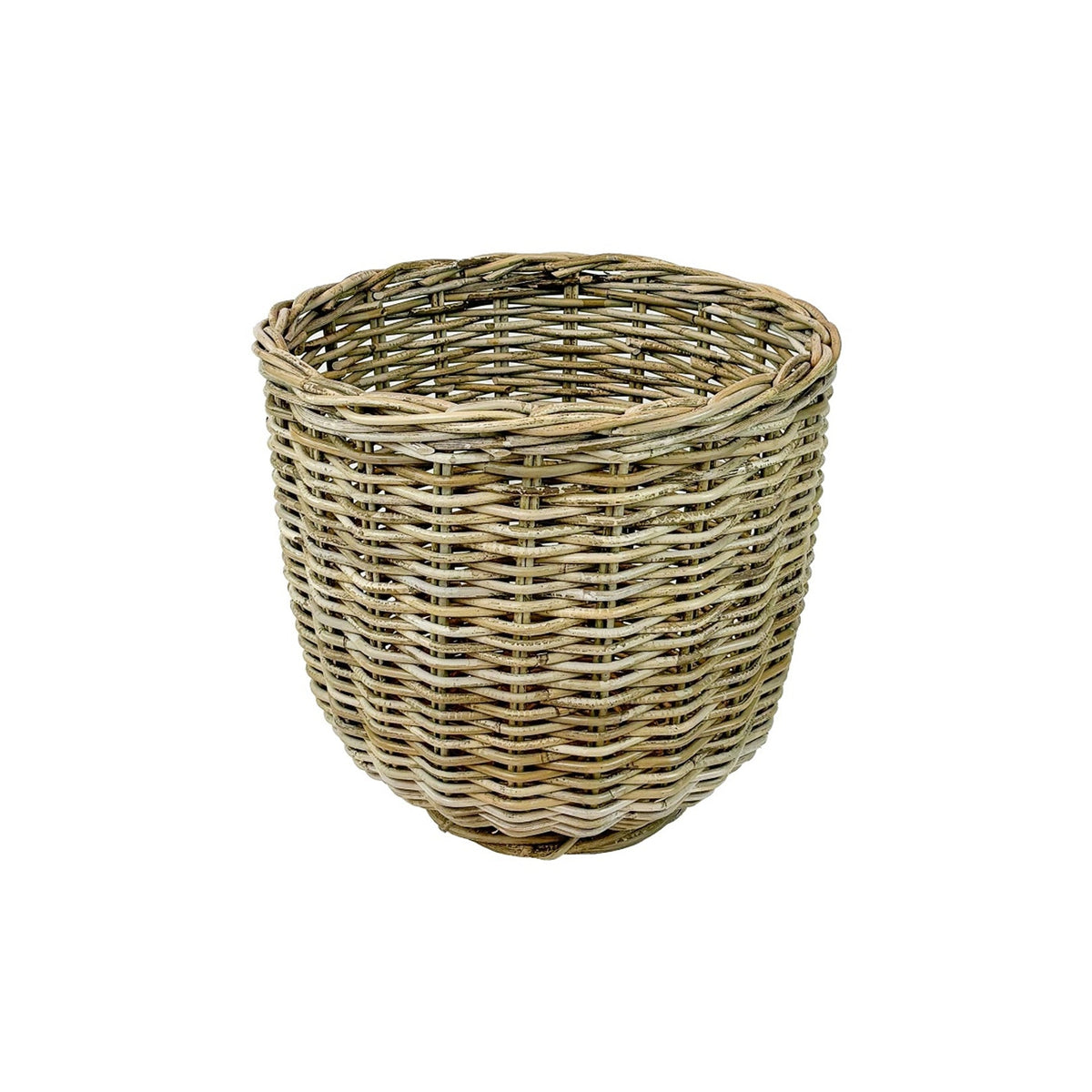 Grey Round Rattan Basket Set