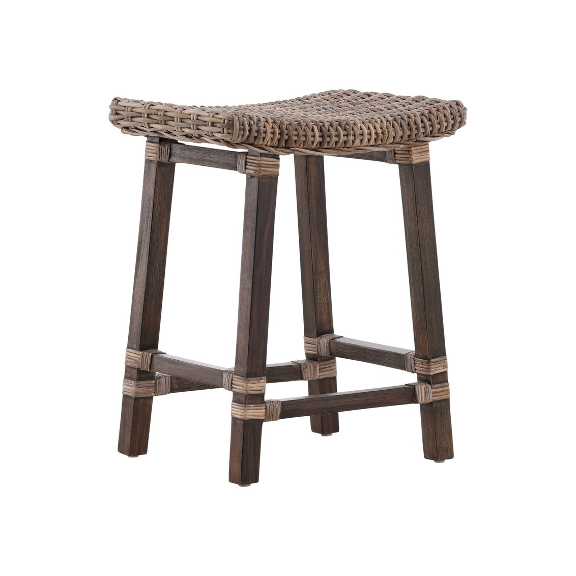 Country Woven Kubu Counter Stool