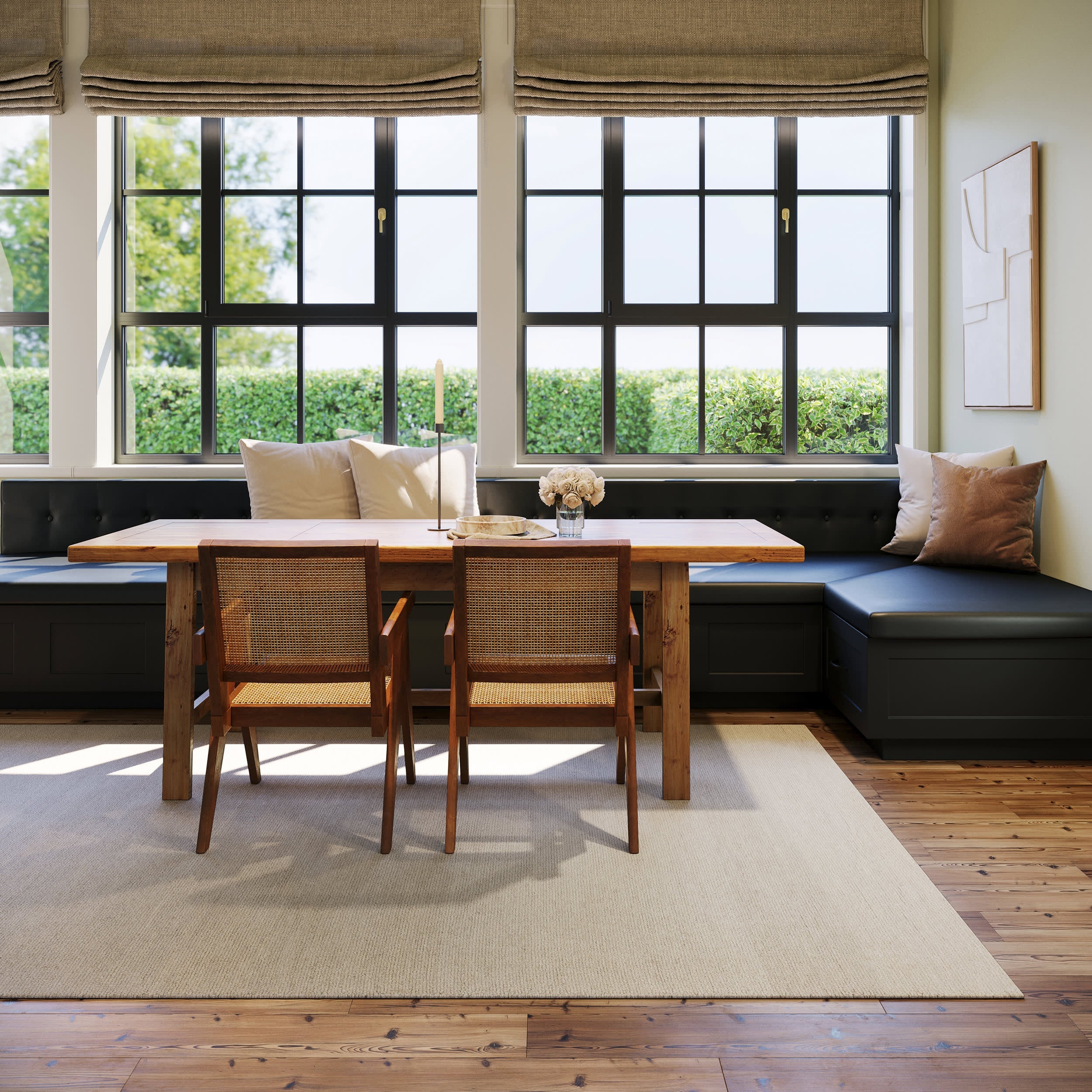 Hollis Solid Wool Rug