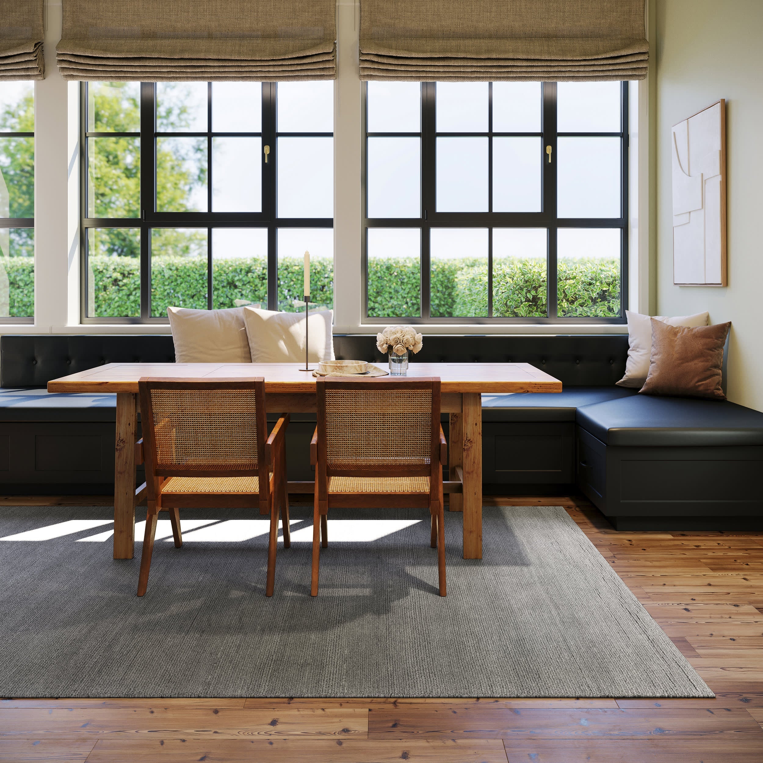 Hollis Solid Wool Rug