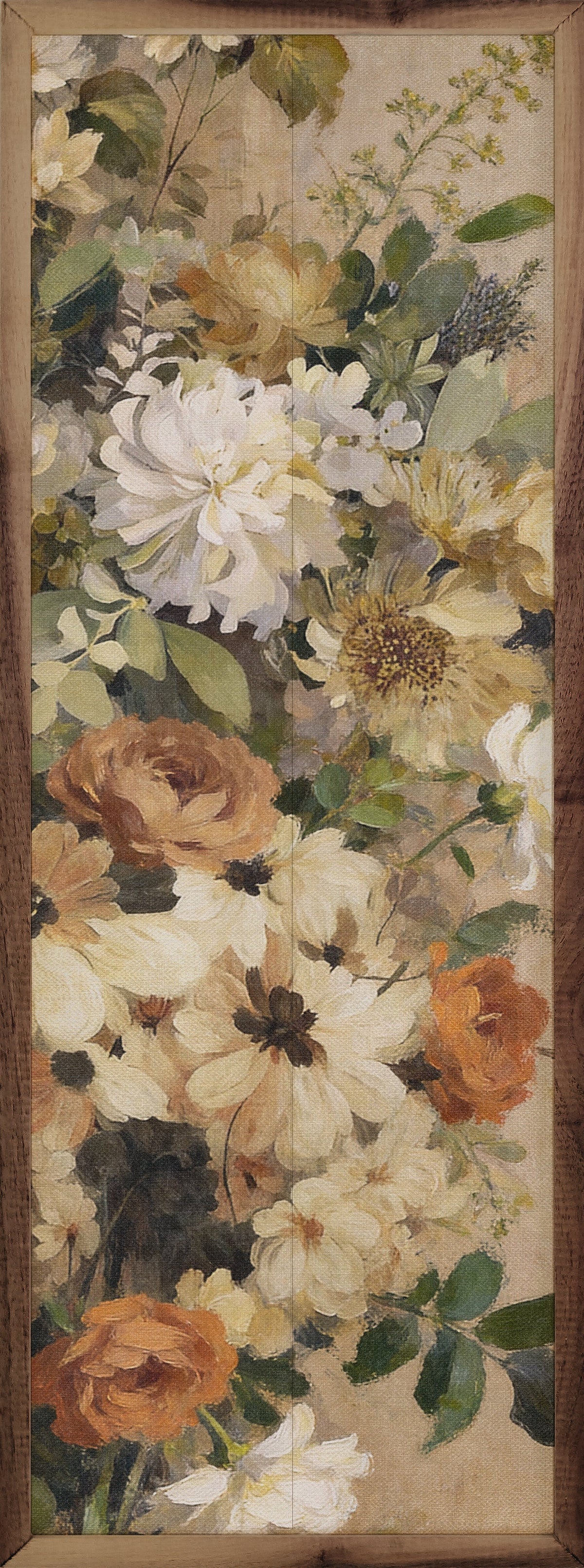 Gathered Wildflowers In Bloom Wood Framed Print