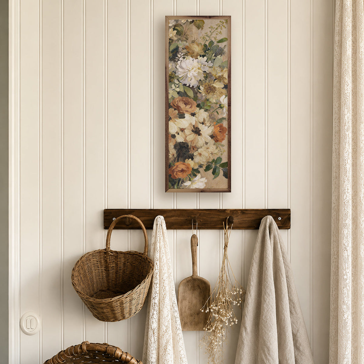 Gathered Wildflowers In Bloom Wood Framed Print