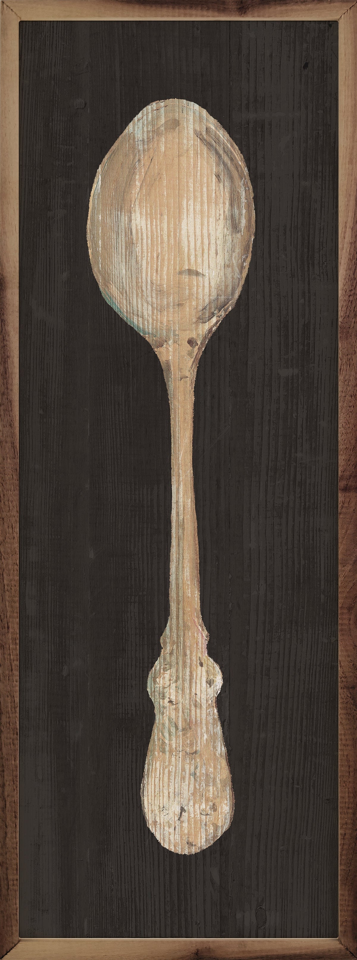 Setting The Table Spoon Wood Framed Print