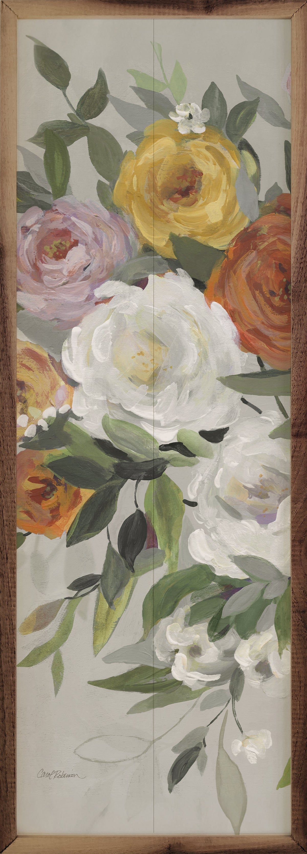 Delicate Blend 1 By Carol Robinson Wood Framed Print