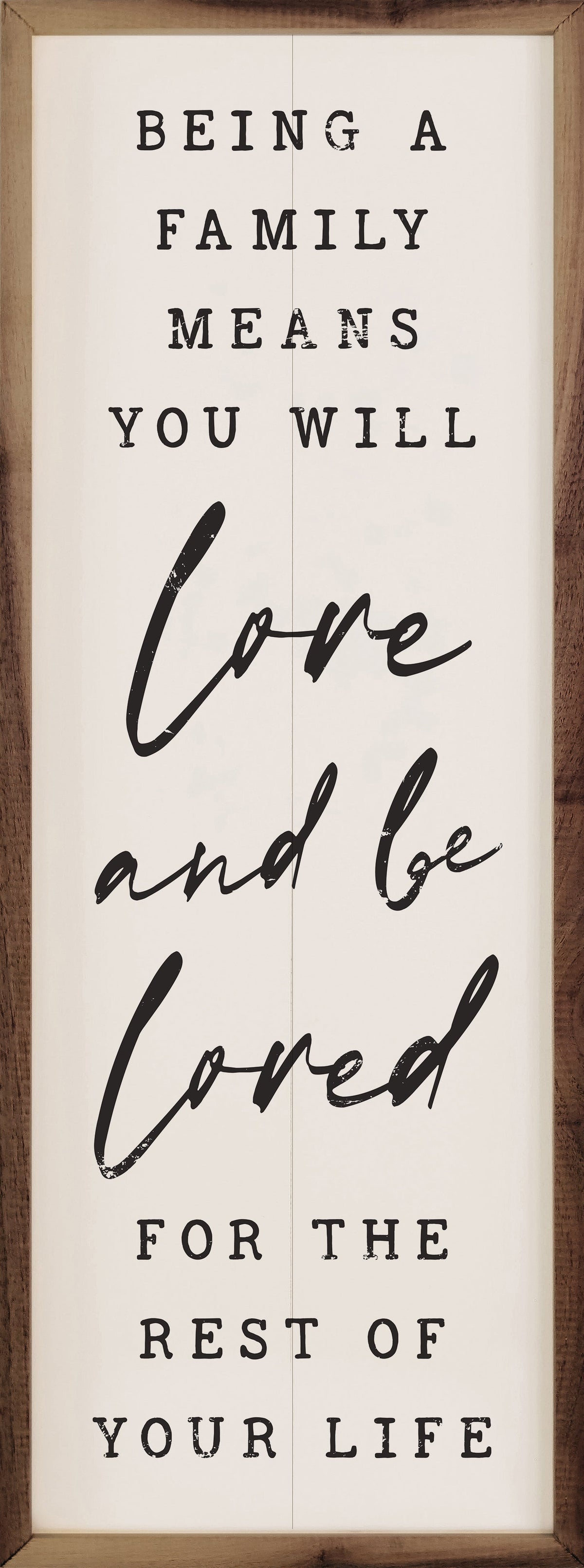 Love And Be Loved Wood Framed Print
