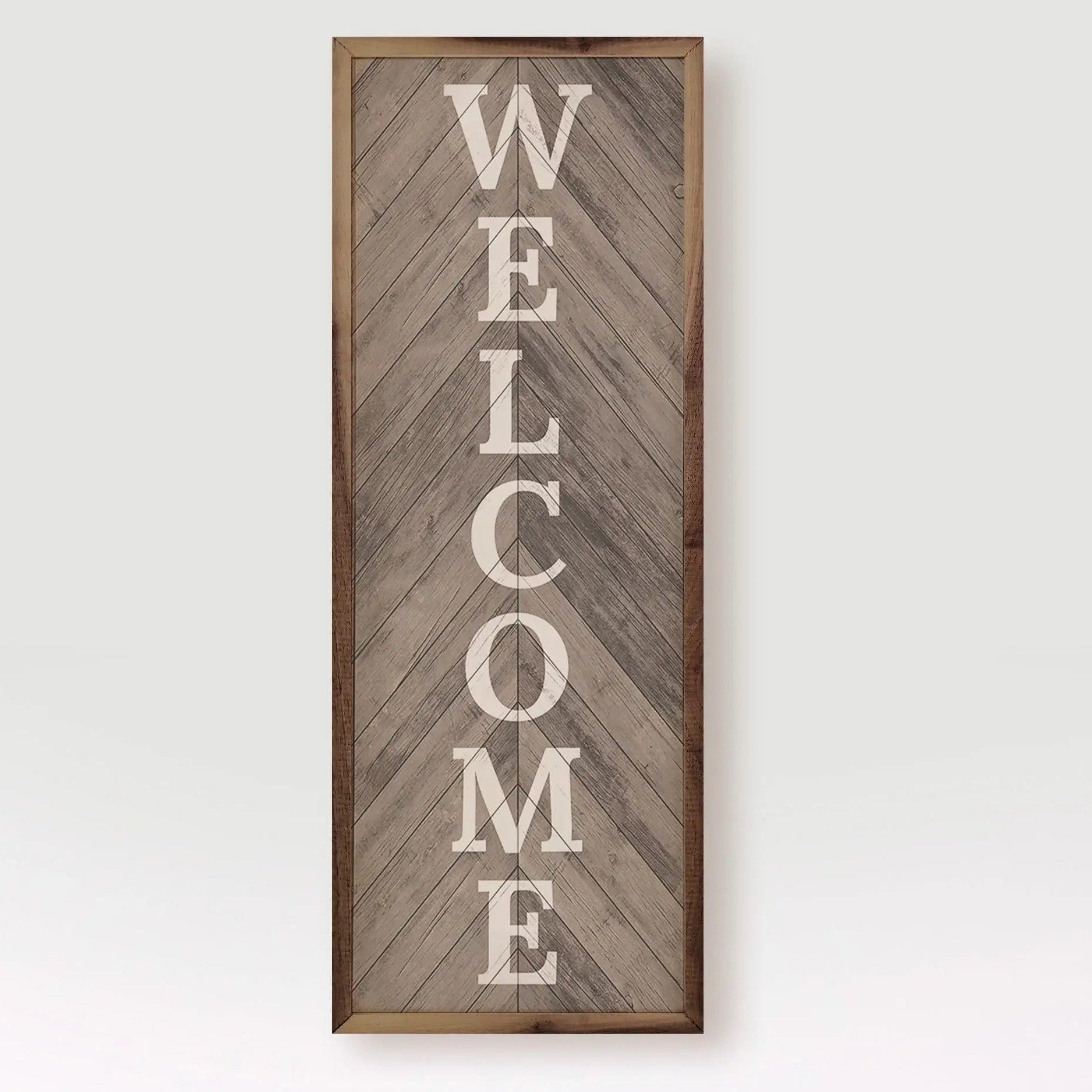 Welcome Wood Framed Print