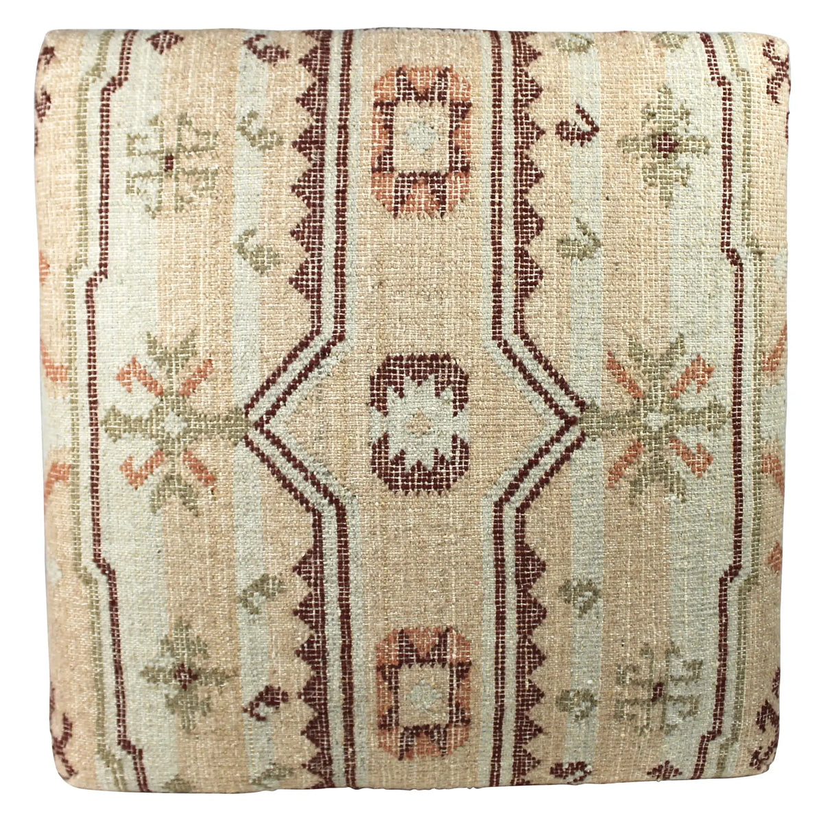 Idra Kilim Loomed Ottoman