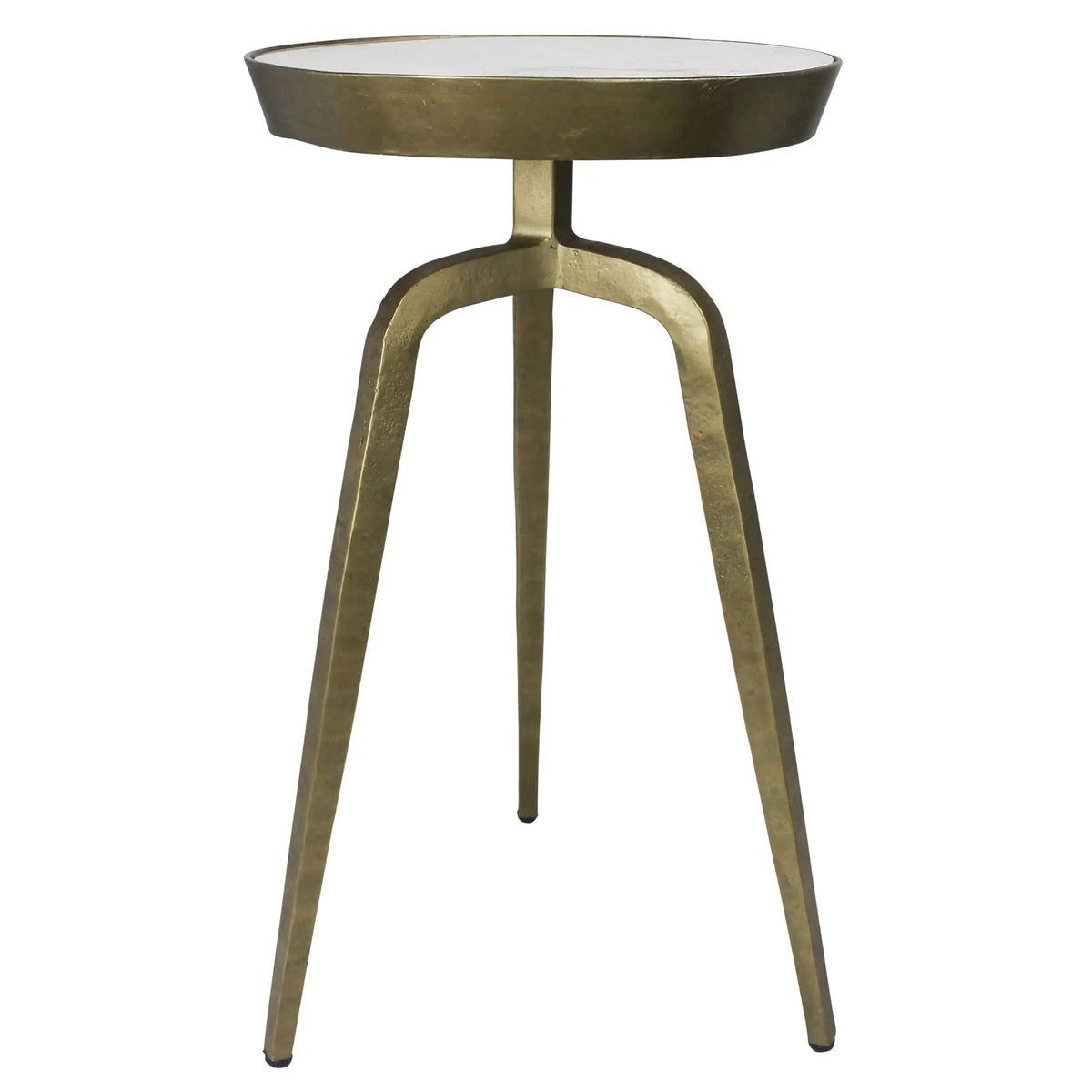 Brass & Marble Walker Side Table Set