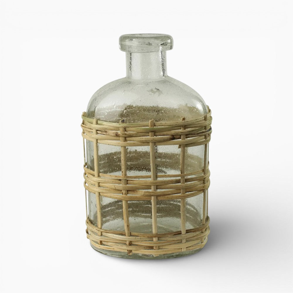 Glass & Rattan Cairo Bottle