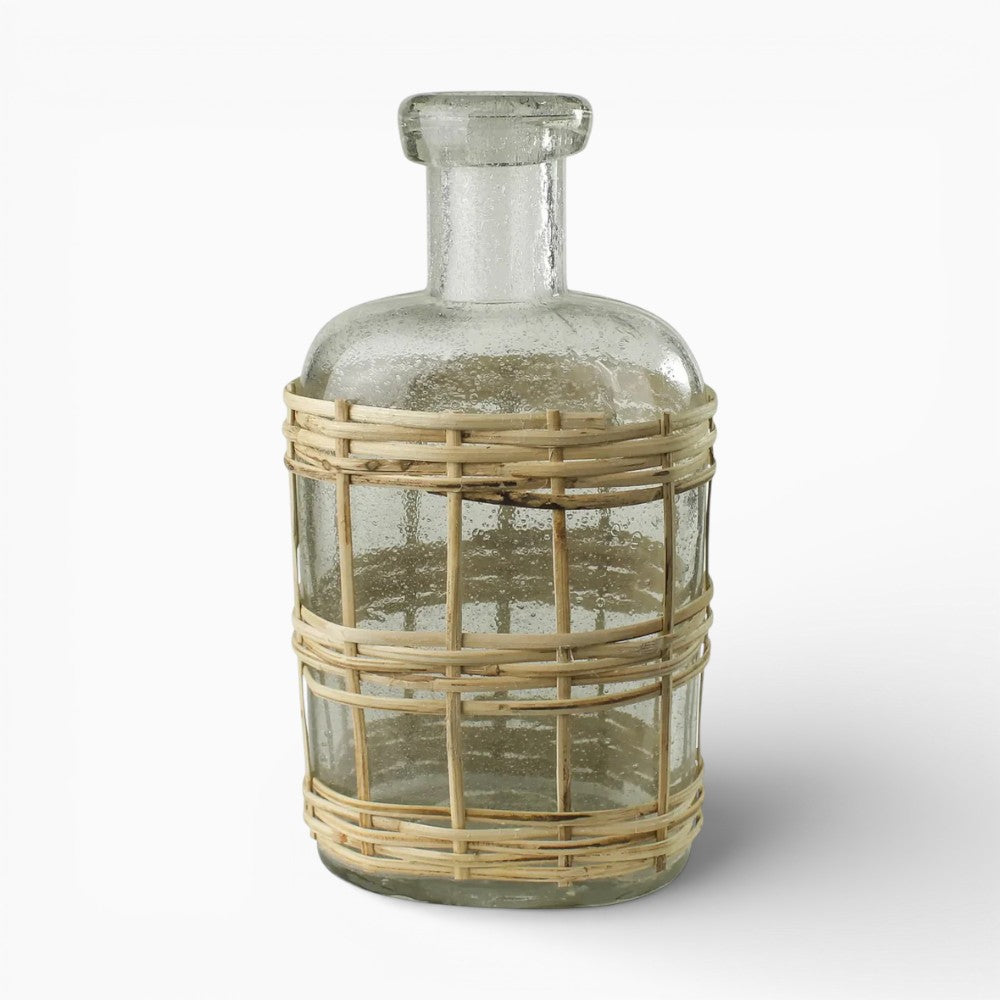 Glass & Rattan Cairo Bottle