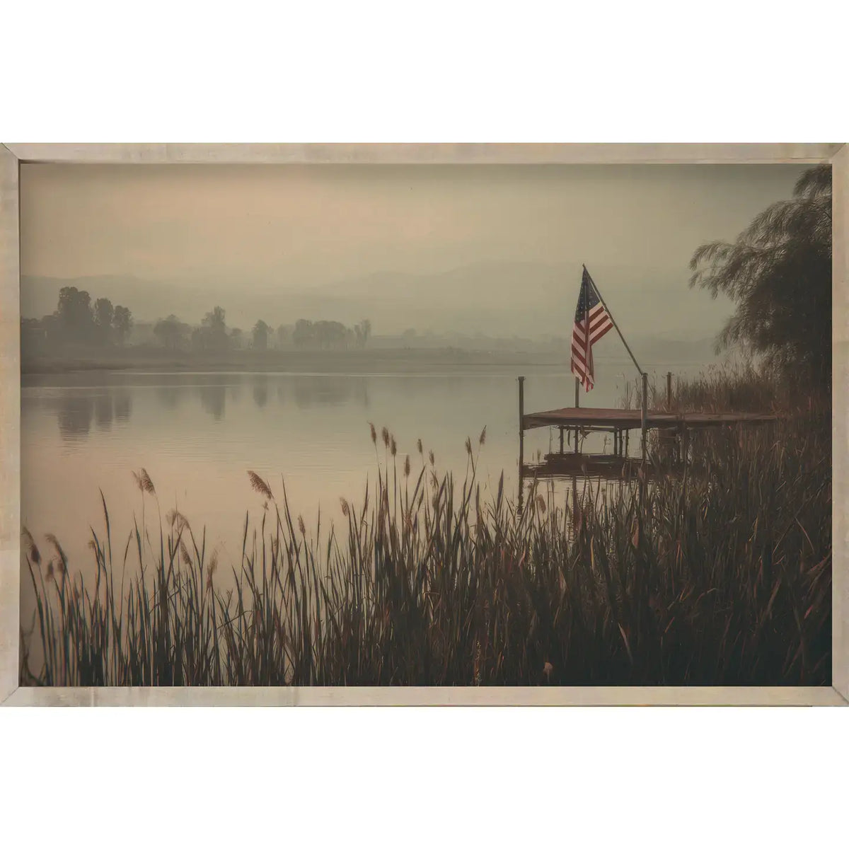 Americana Lake No. 4 Thin Oak Frame