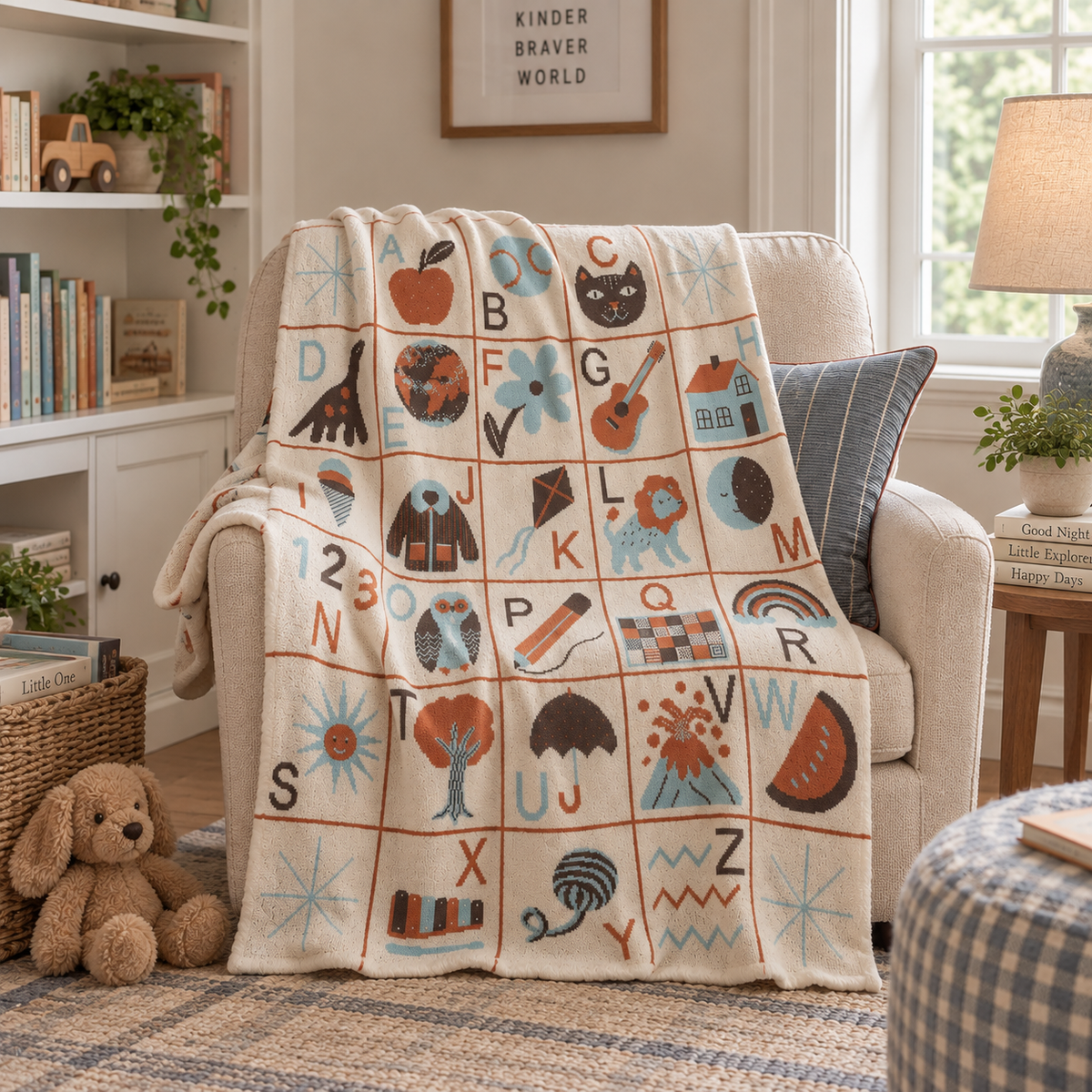 ABC Knit Midi Blanket
