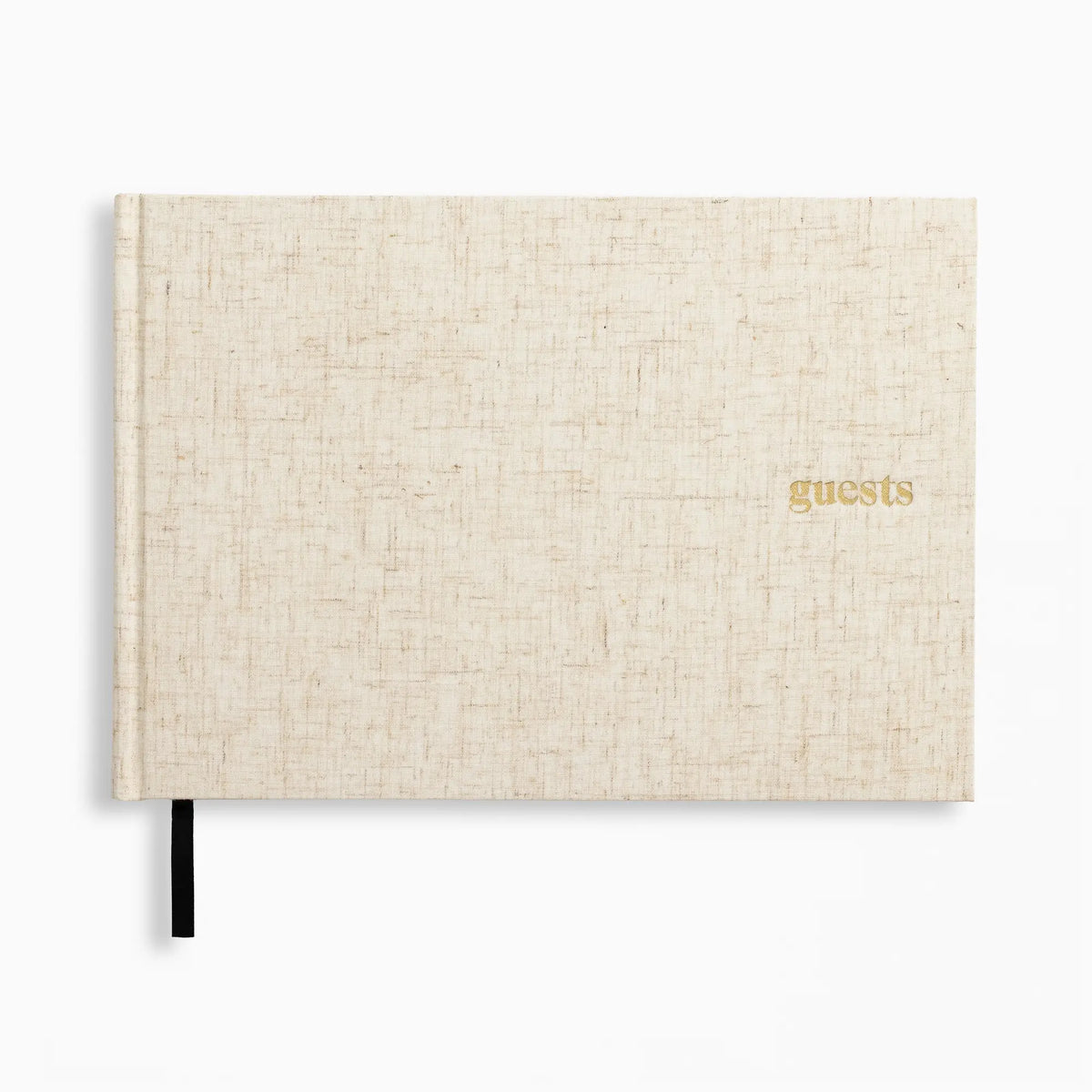 Heather Grey Linen Guestbook