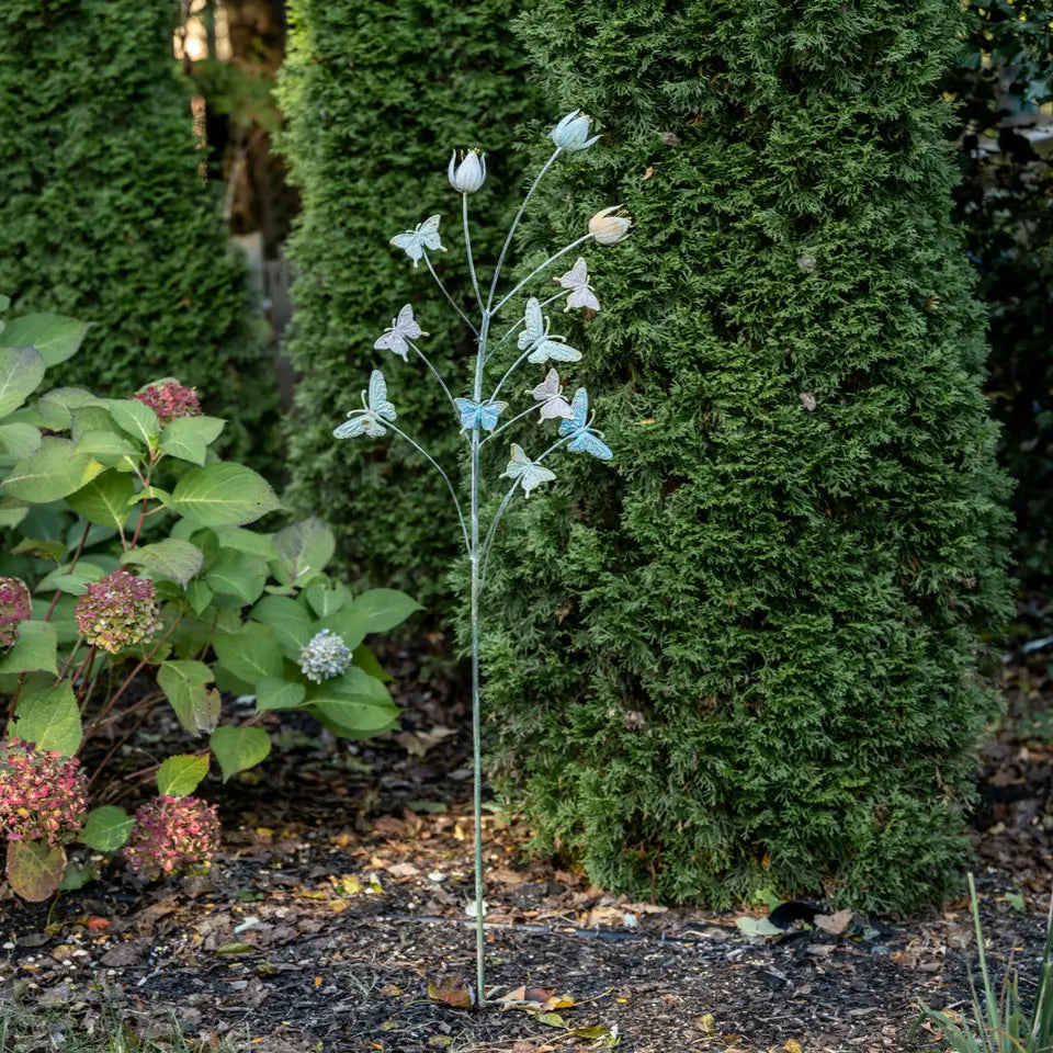 Butterflies & Tulips Stake