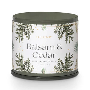 Balsam & Cedar Large Tin Candle
