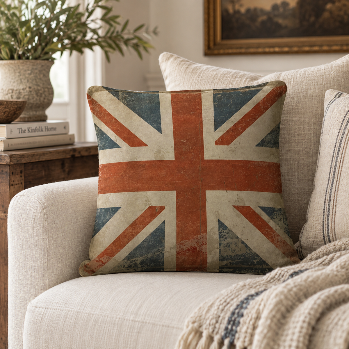 British Flag Throw Pillow