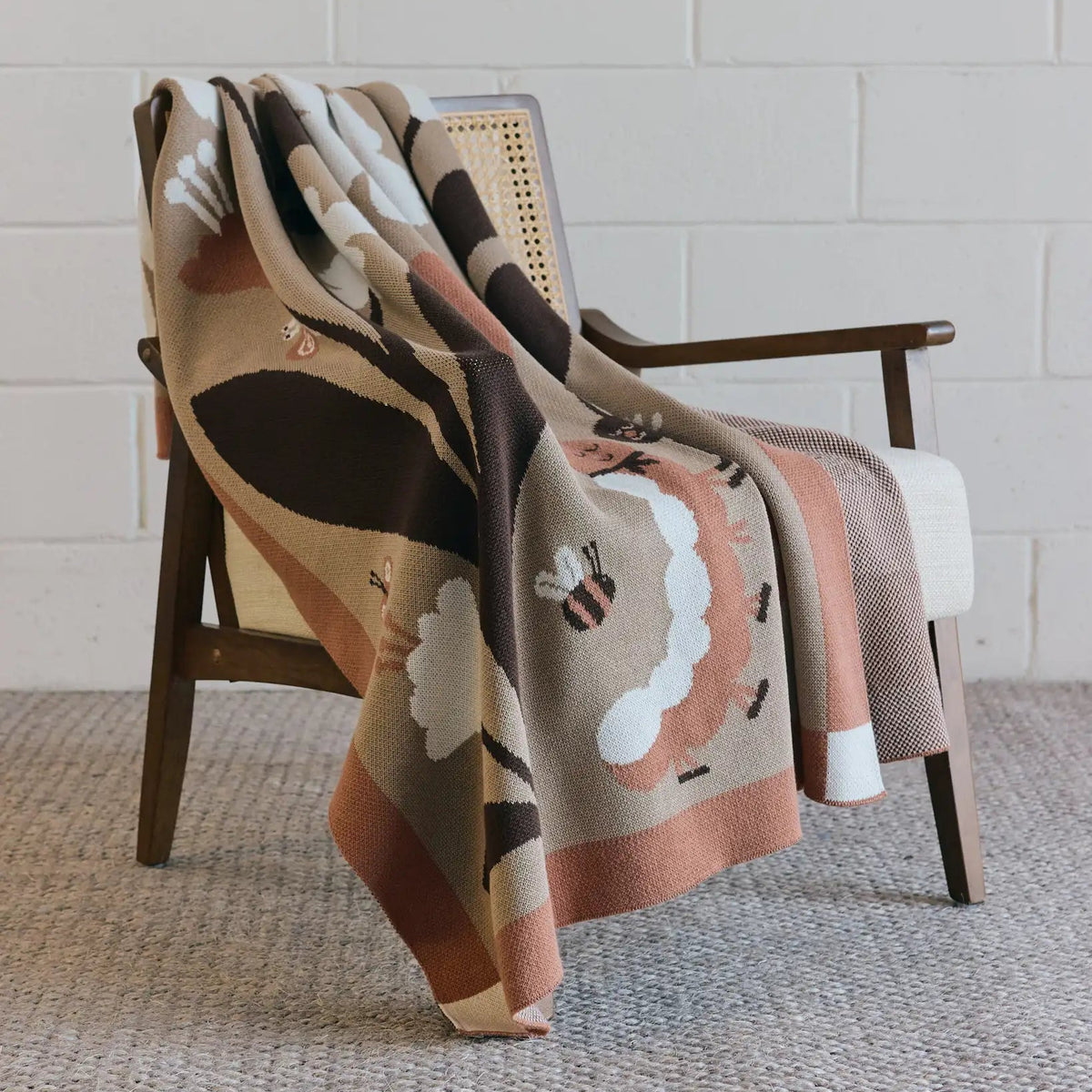Biquette Bugs in Love Knit Blanket