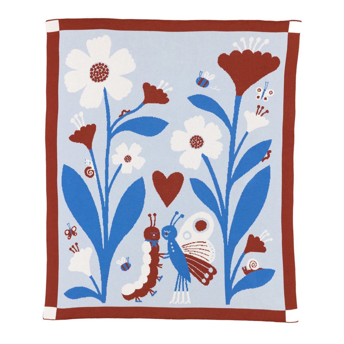 Biquette Bugs in Love Knit Blanket