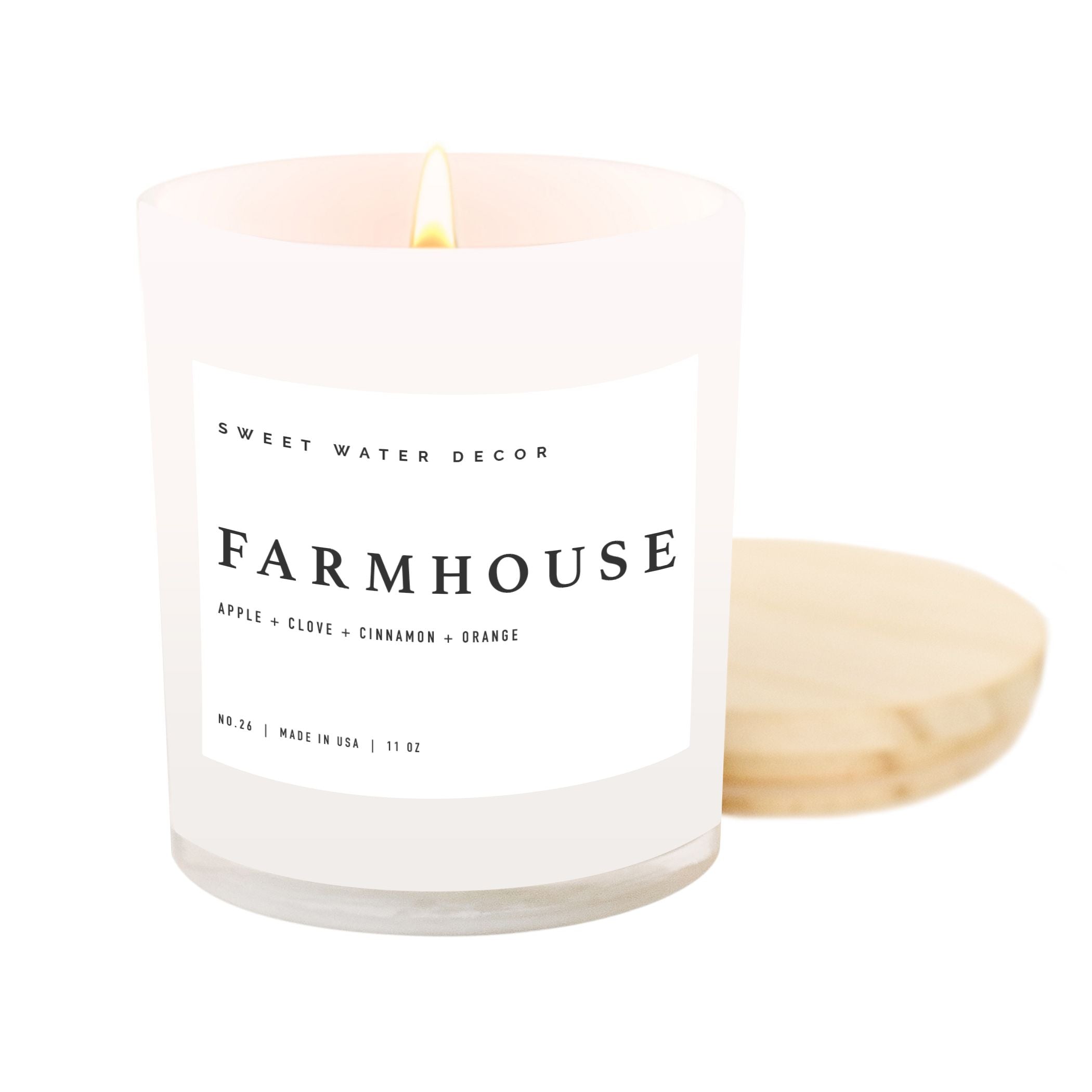 Farmhouse White Jar Candle
