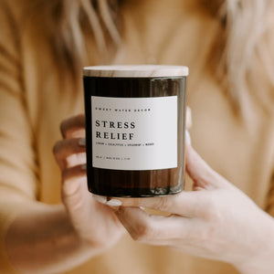 Stress Relief Amber Jar Candle