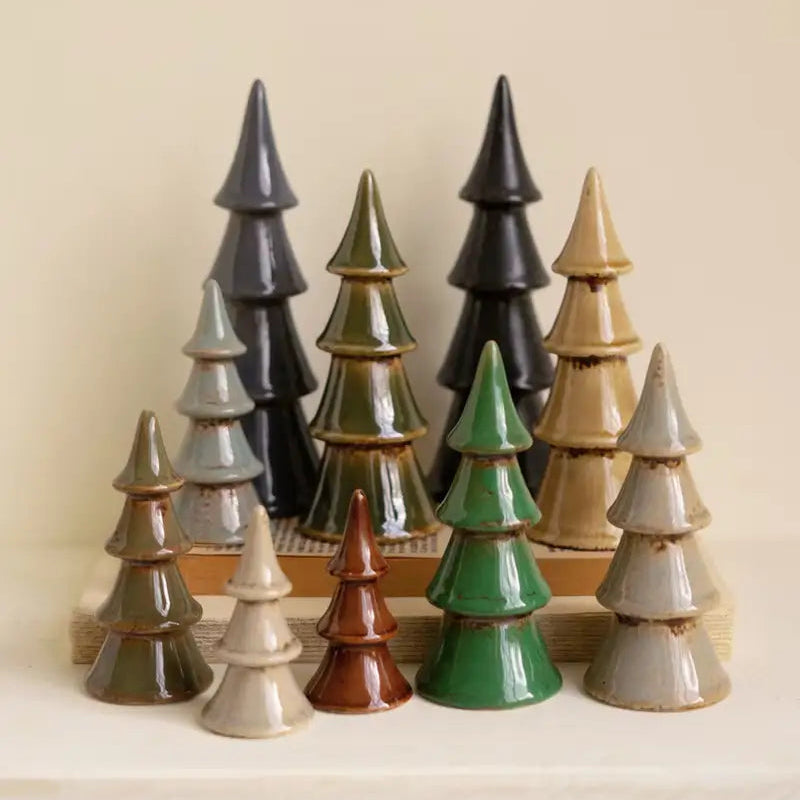 Ceramic Christmas Tree Set