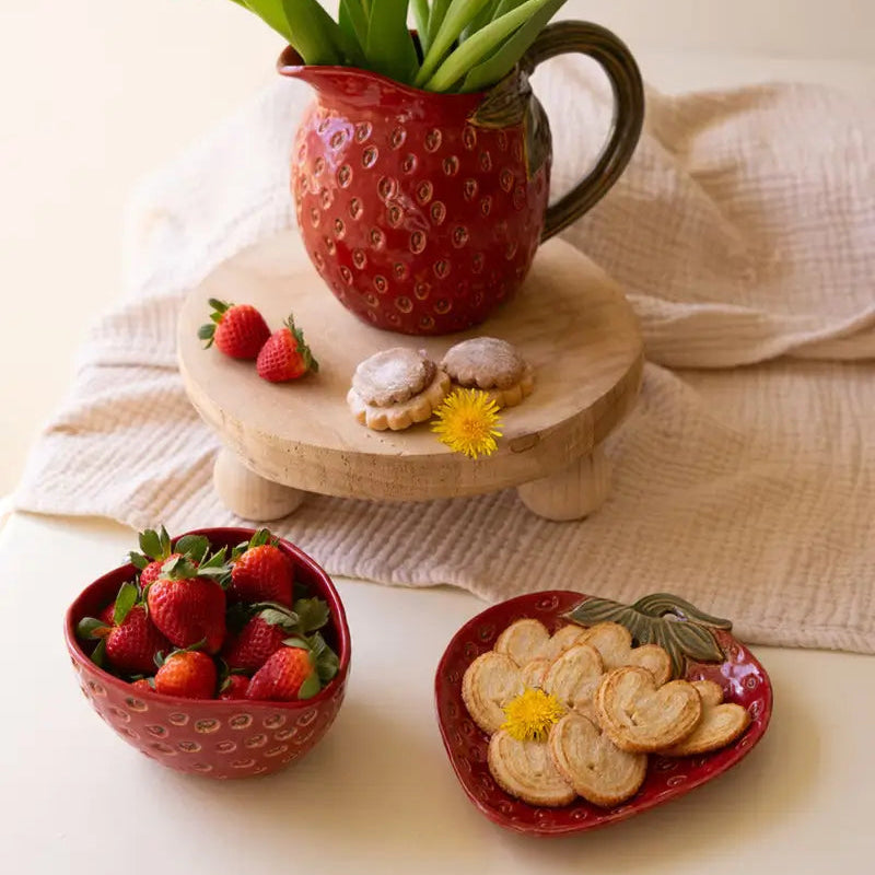 Ceramic Strawberry Bowl