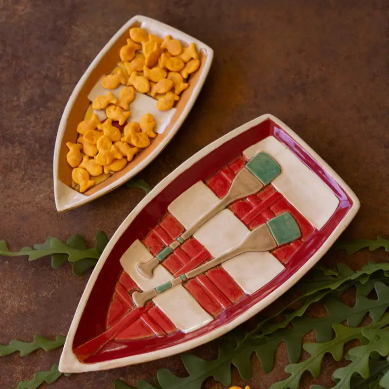 Ceramic Boat Platter Set