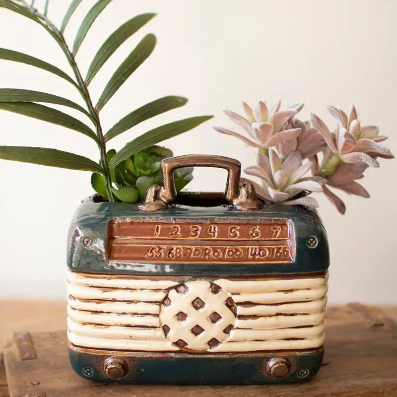 Ceramic Vintage Radio Vase