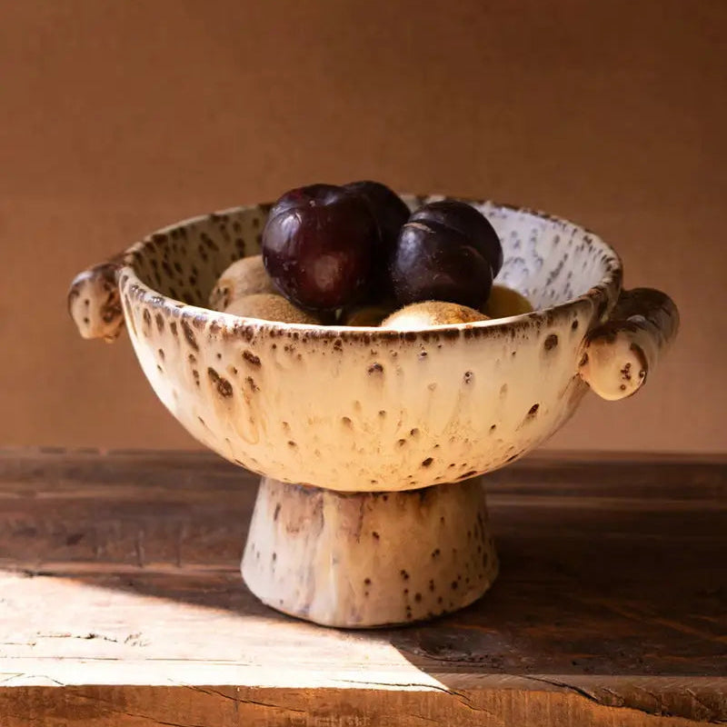 Rustic Ceramic Compote