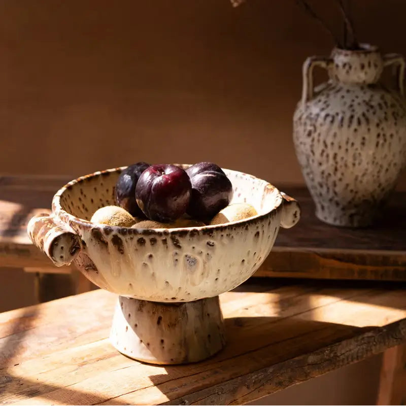 Rustic Ceramic Compote