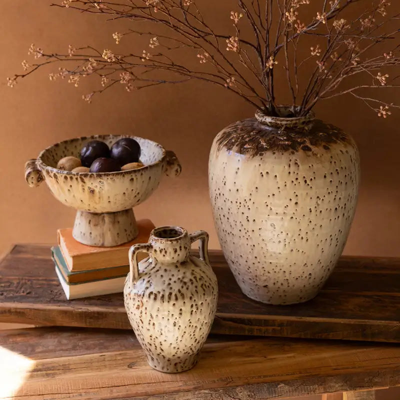 Rustic Ceramic Compote