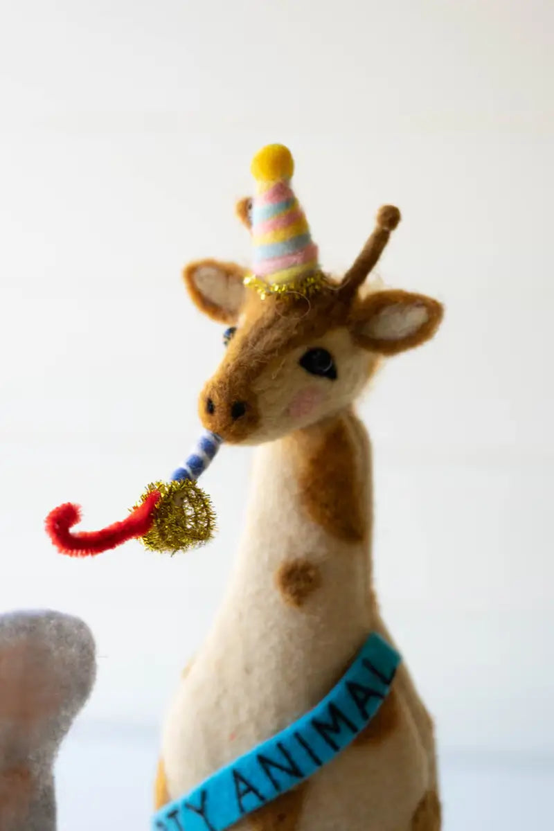 Felt Party Animal Bottle Topper Set