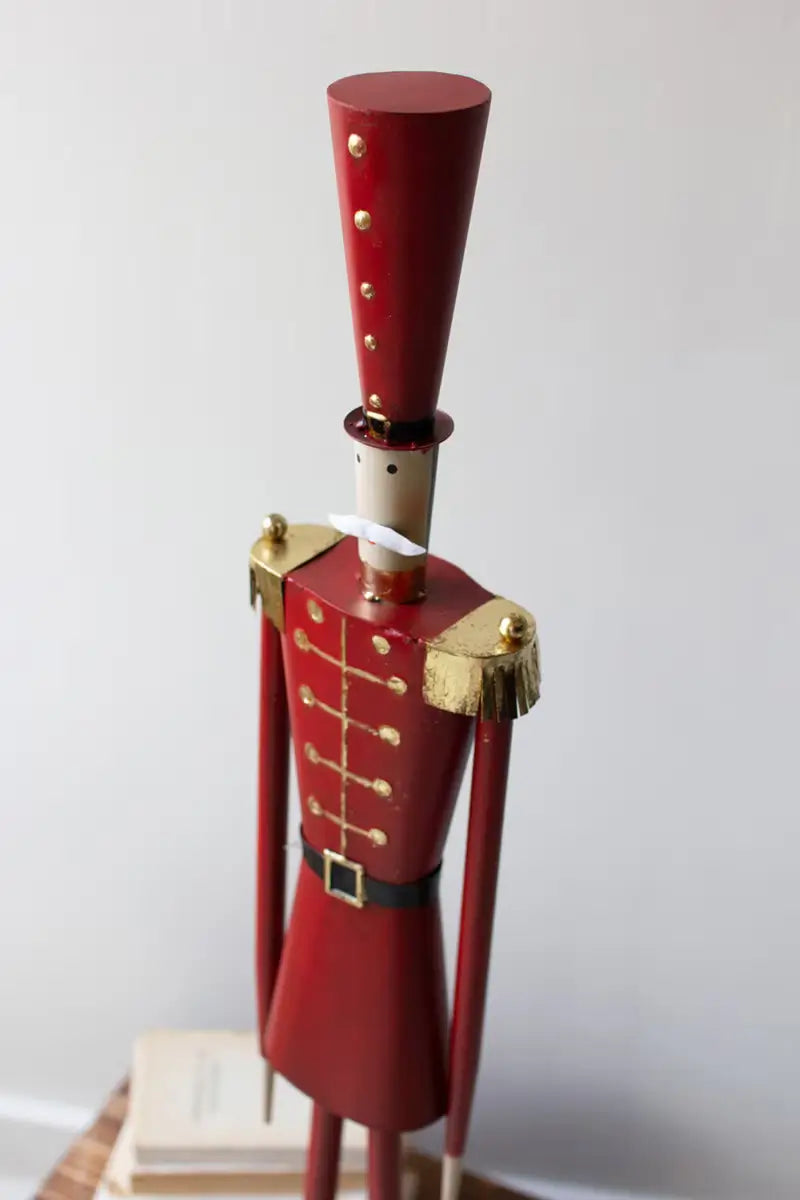 Painted Metal Christmas Soldier Set