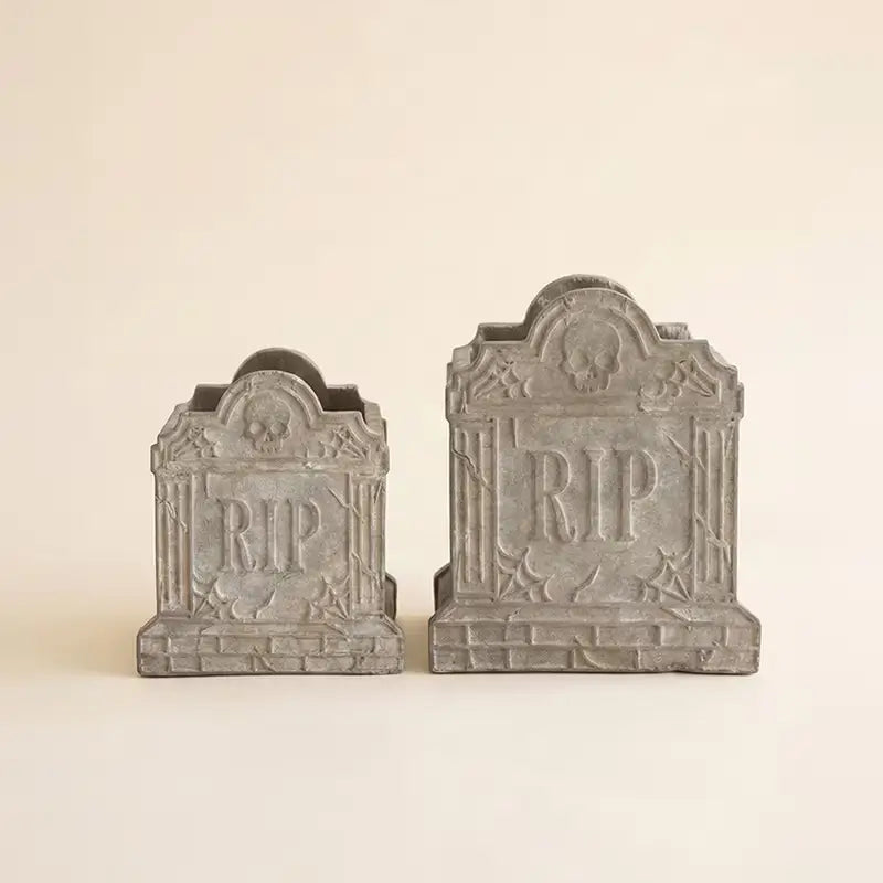 Halloween Cement Rip Vase Set