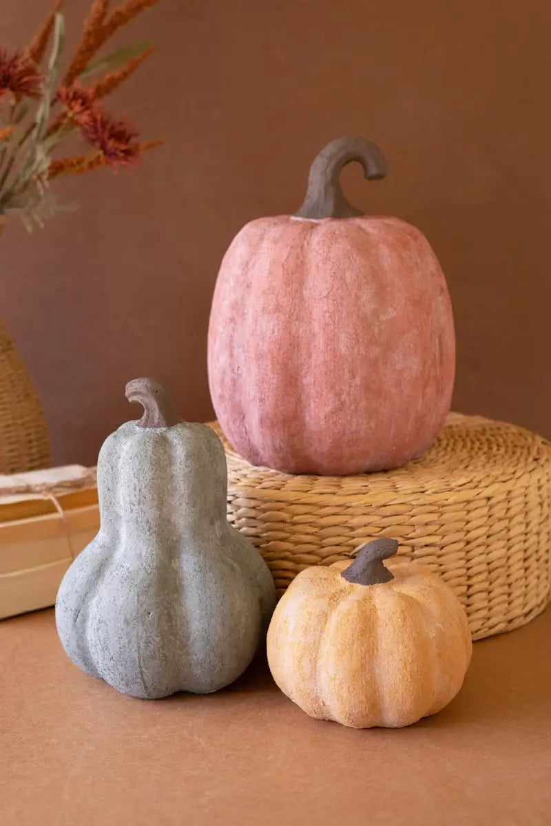 Terracotta Pumpkin Set