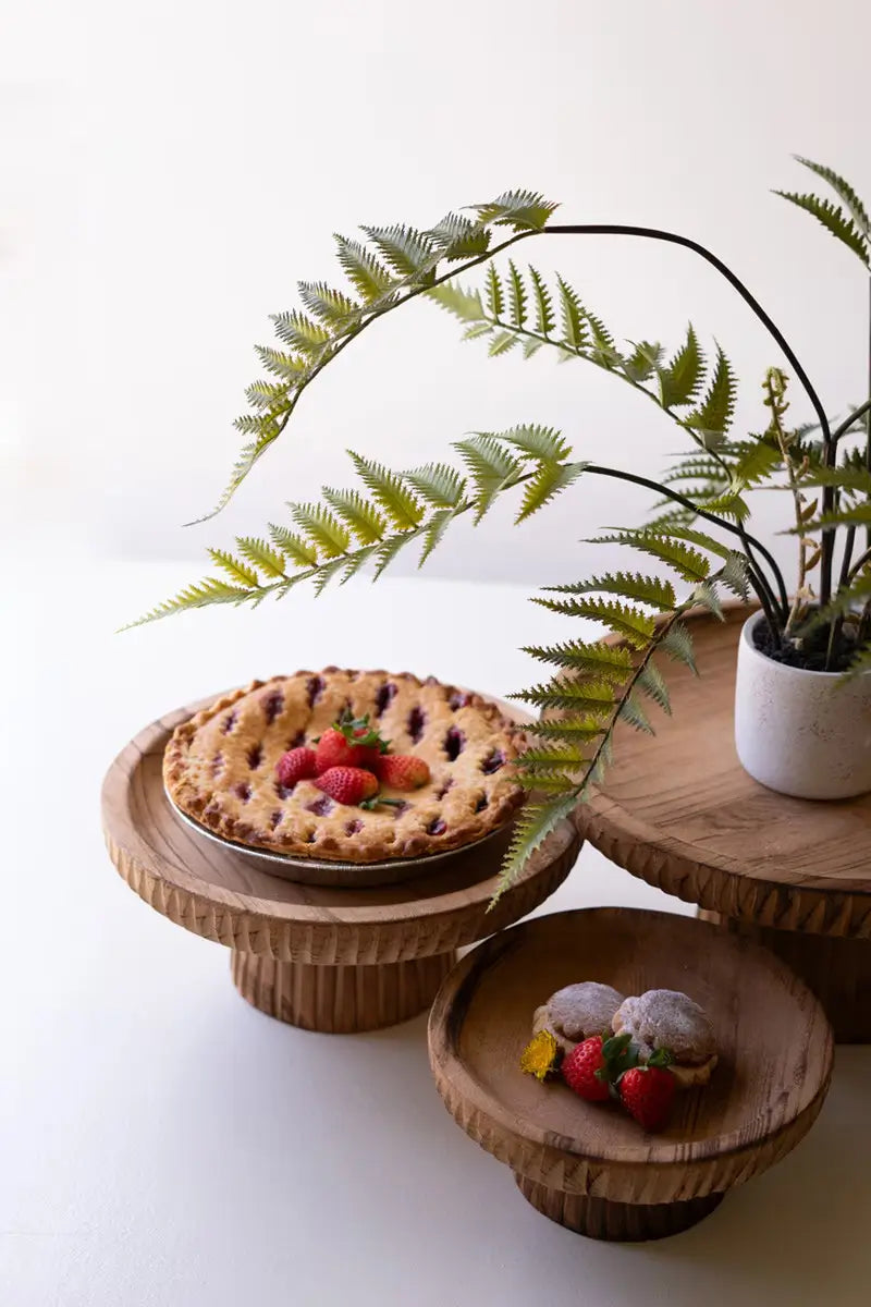 Wooden Display Stand Set