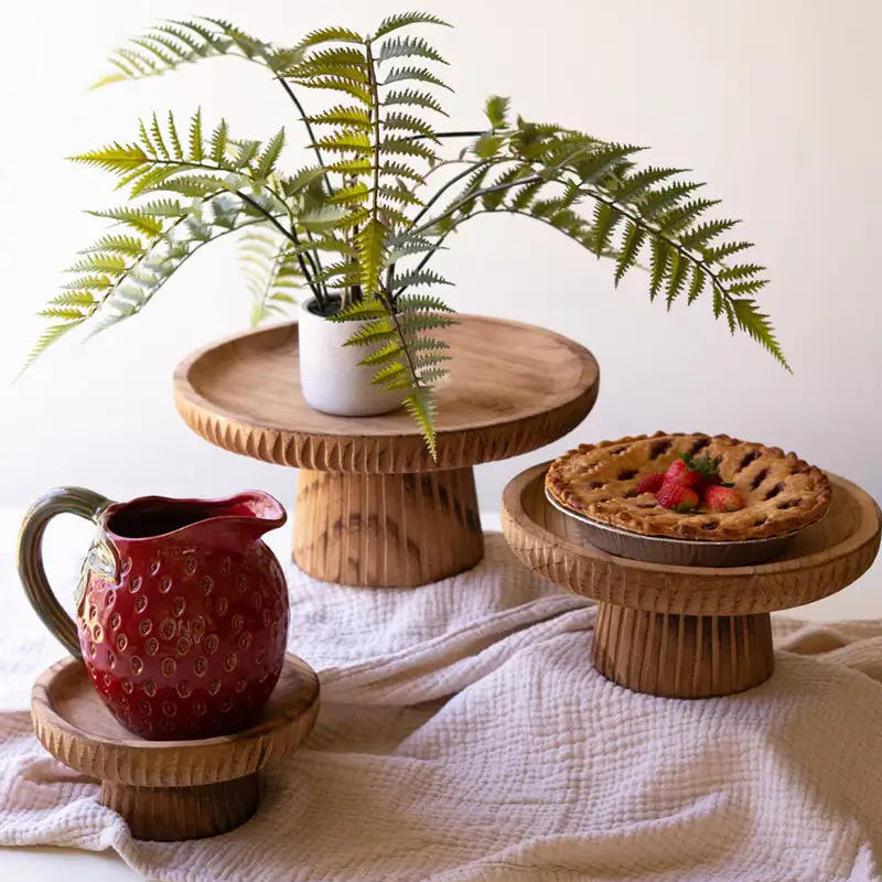 Wooden Display Stand Set