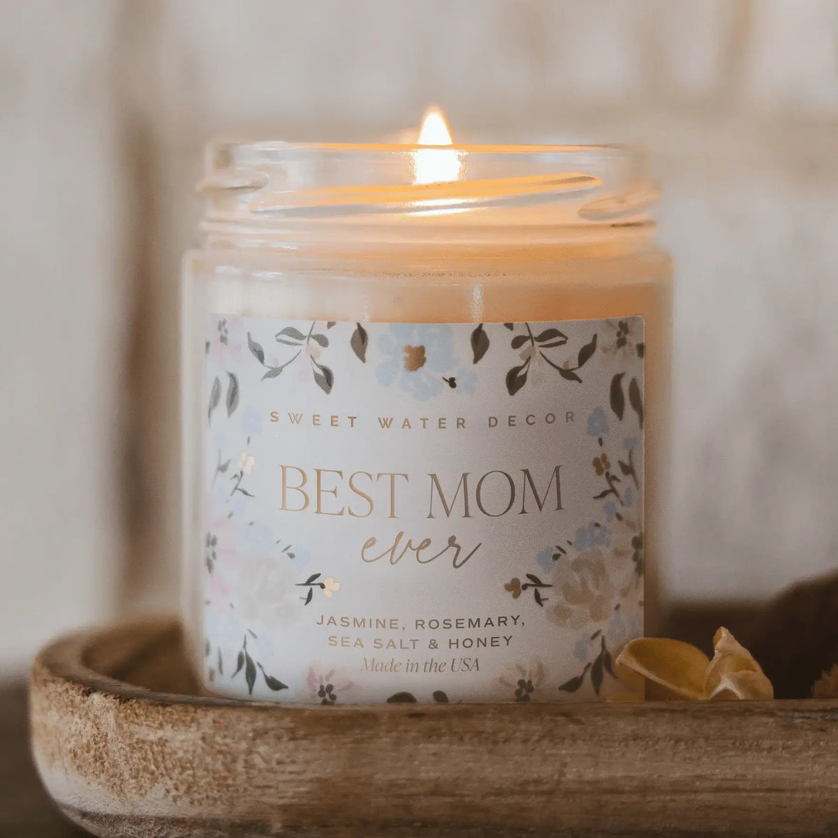Best Mom Ever Soy Patterned Candle