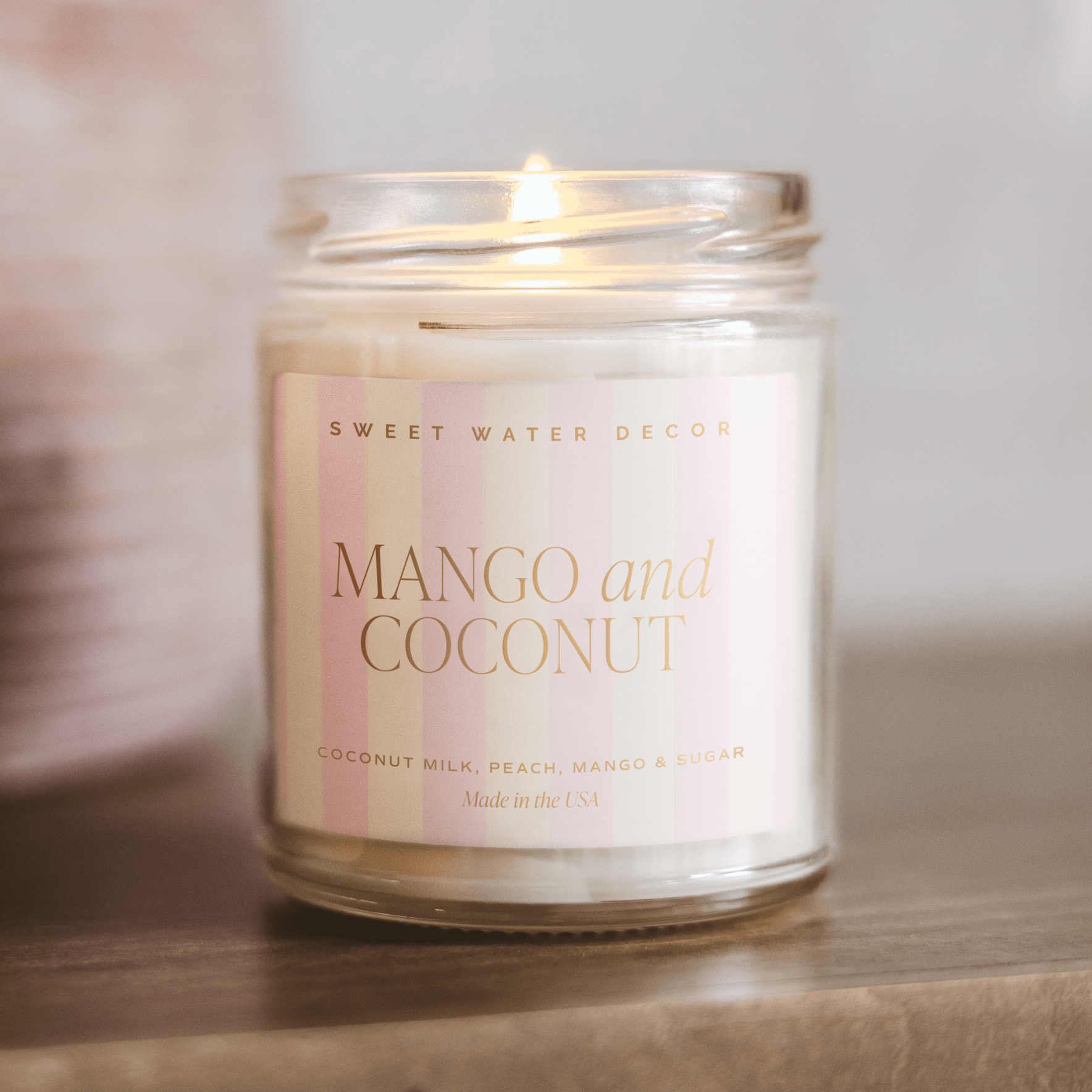 Mango & Coconut Patterned Jar Candle