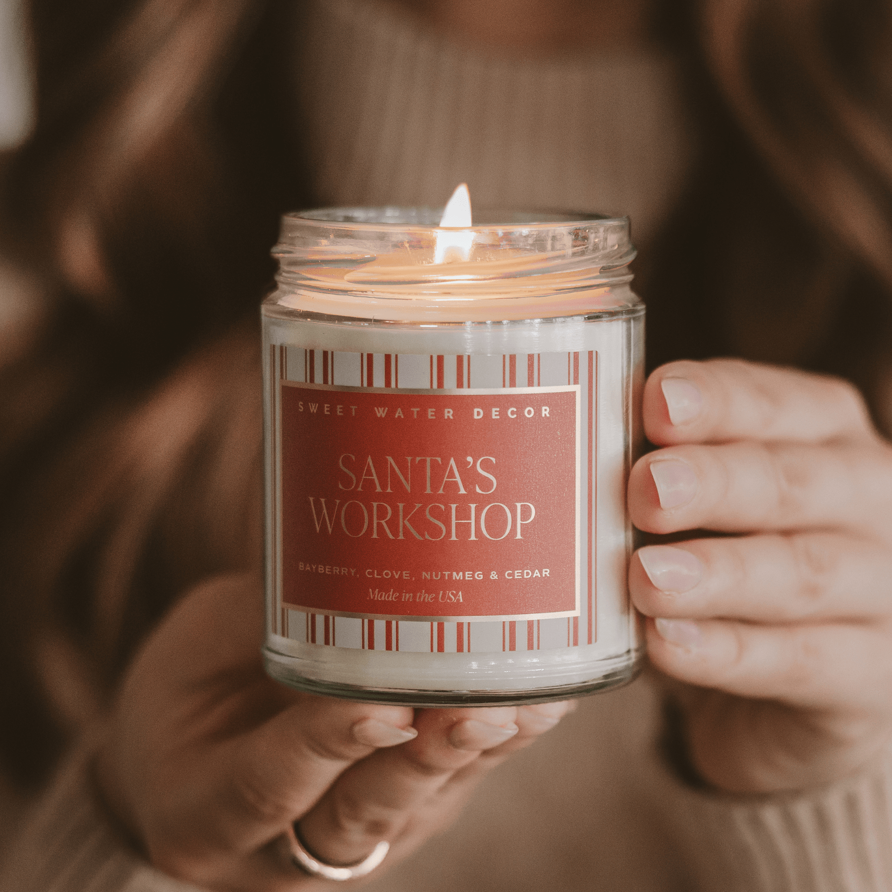 Santa's Workshop Merry & Bright Candle