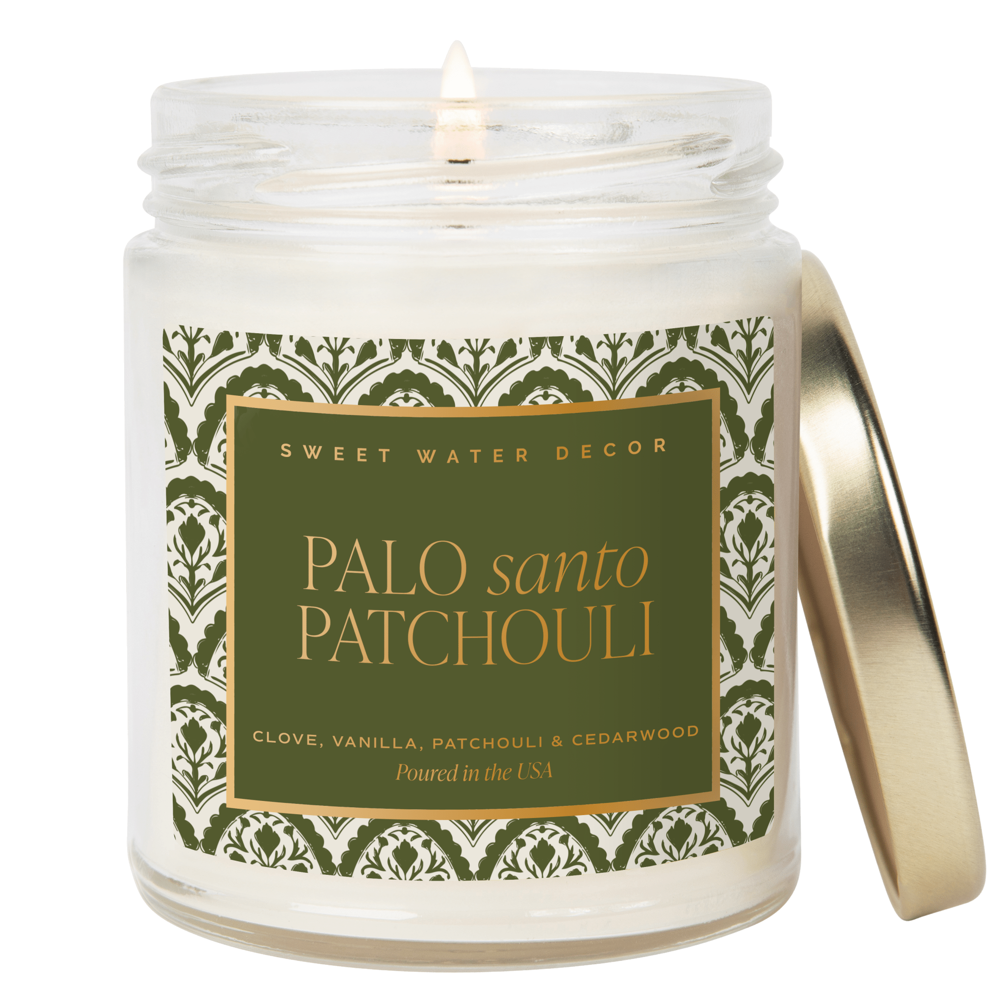 Palo Santo Patchouli Patterned Jar Candle