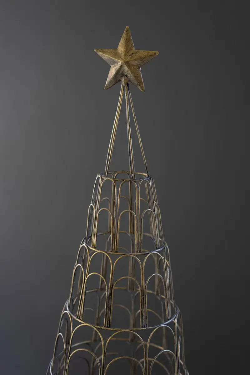 Metal Christmas Tree Card Holder