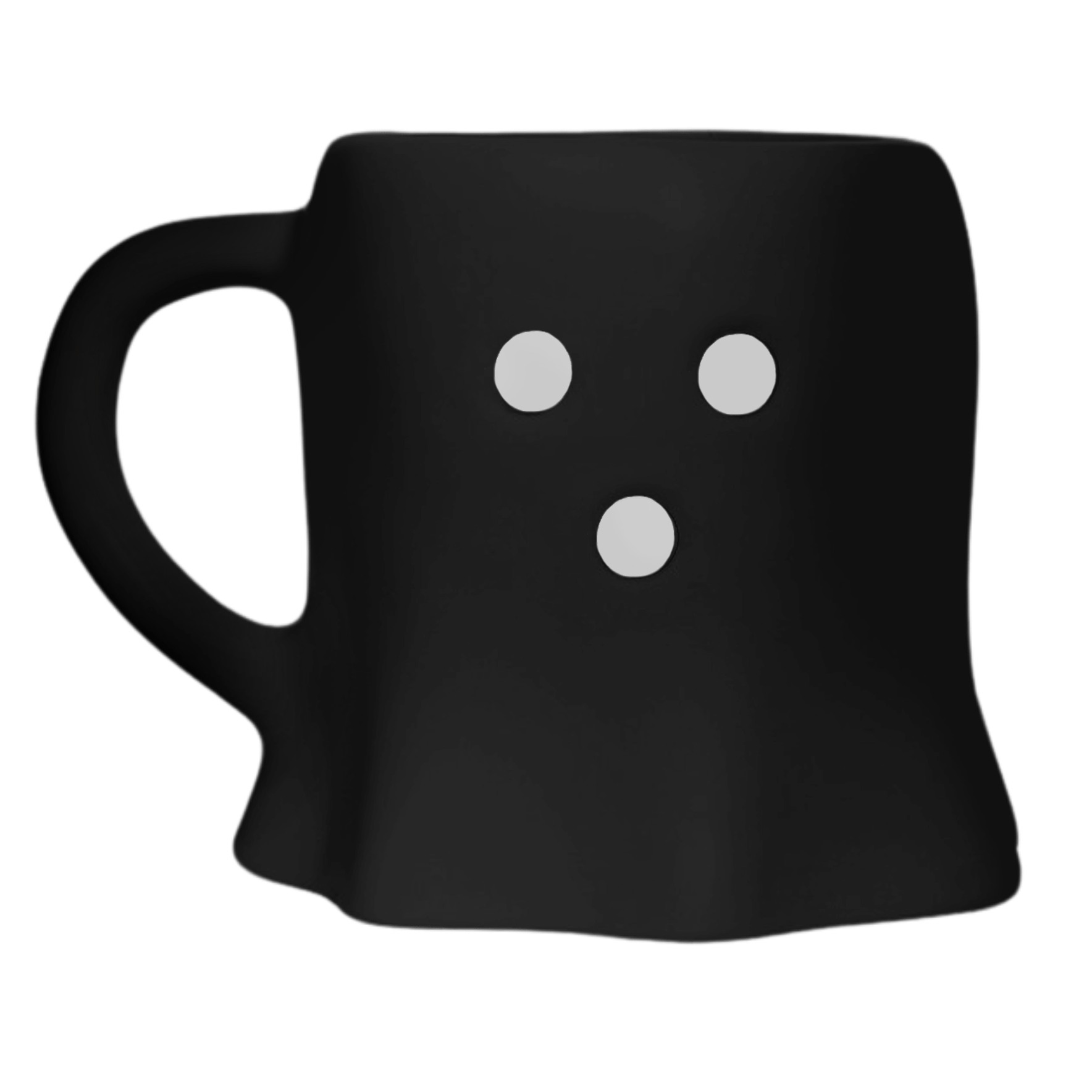Black Ghost Figurine Coffee Mug